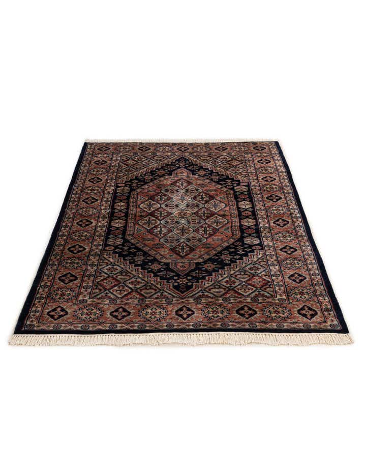4' 3 x 6' Hand Knotted Bokhara Oriental Wool Rug