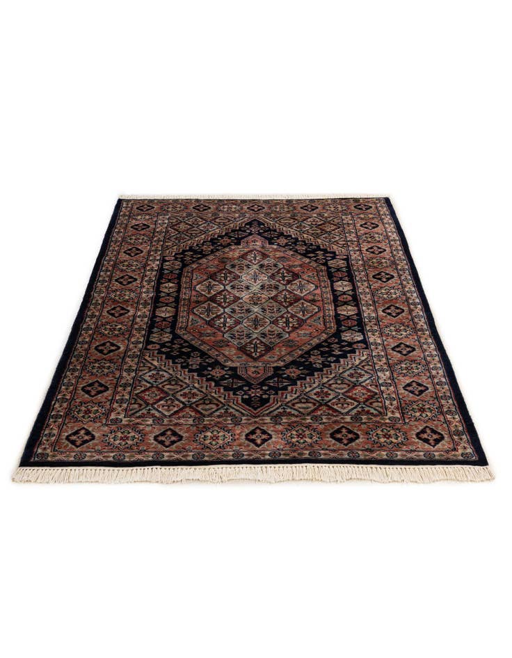 Detail image of 4' 3 x 6' Hand Knotted Bokhara Oriental Wool Rug