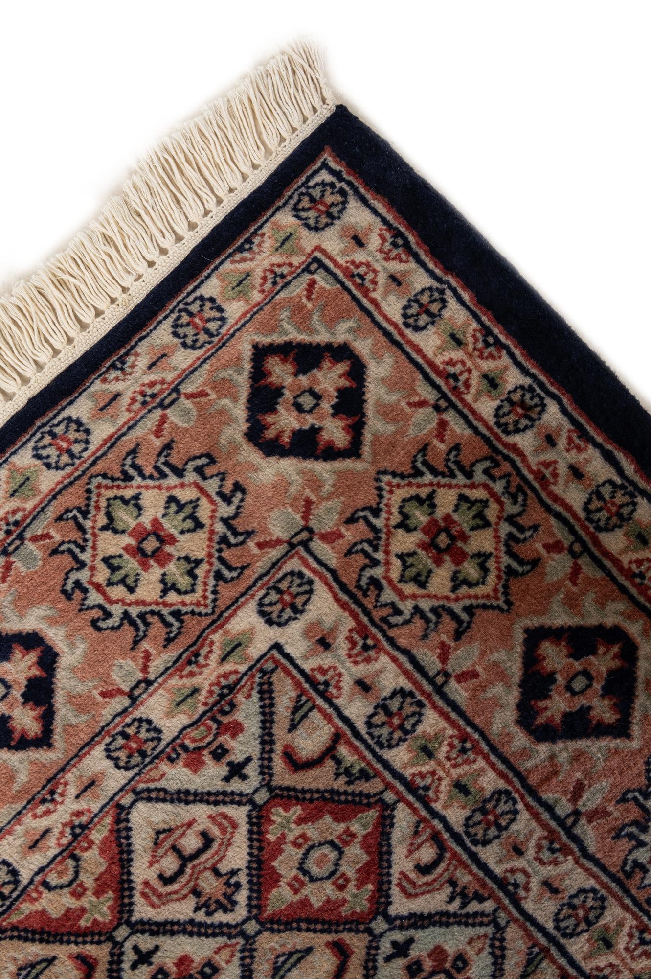 4' 3 x 6' Hand Knotted Bokhara Oriental Wool Rug