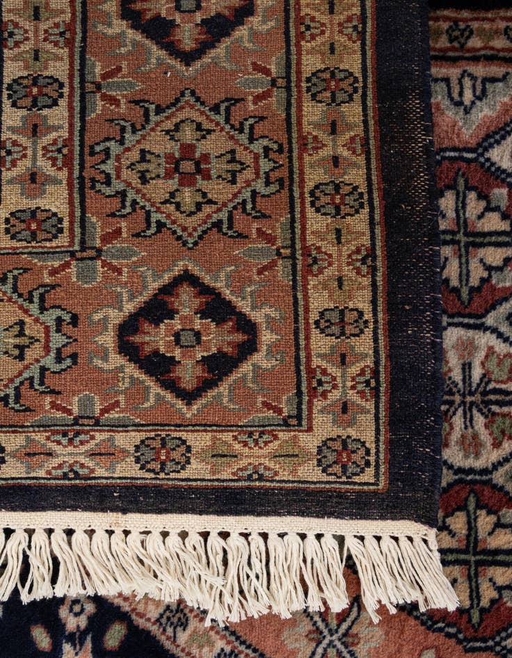 Detail image of 4' 3 x 6'  Hand Knotted Bokhara Oriental Wool Rug