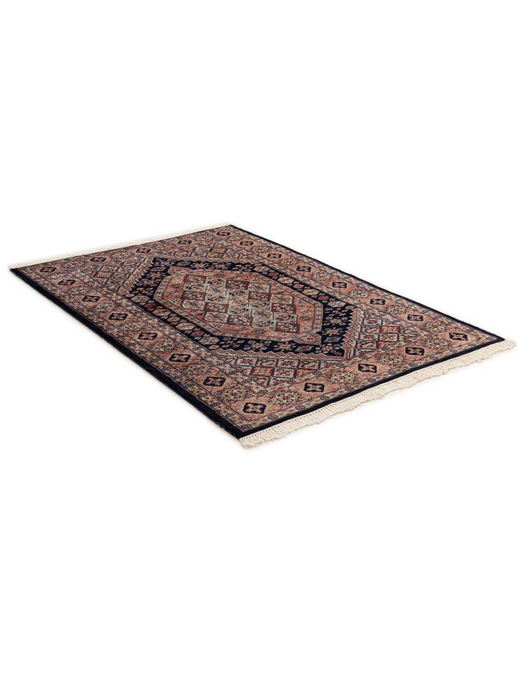 Detail image of 4' 3 x 6' Hand Knotted Bokhara Oriental Wool Rug