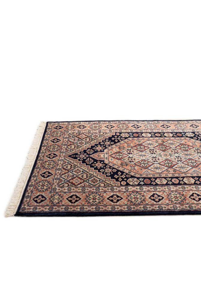 4' 3 x 6' Hand Knotted Bokhara Oriental Wool Rug