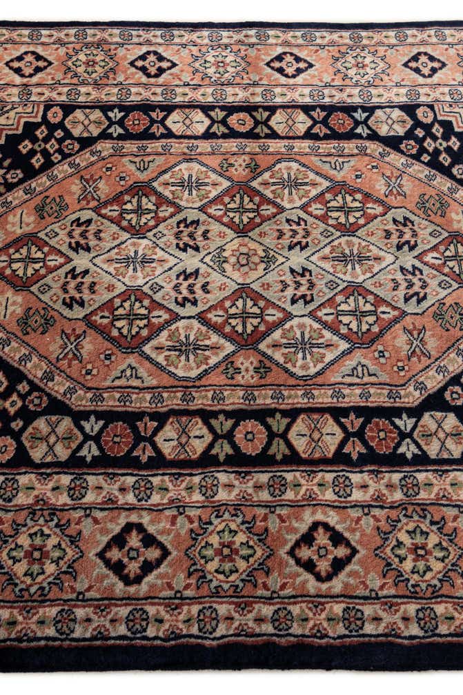 4' 3 x 6' Hand Knotted Bokhara Oriental Wool Rug