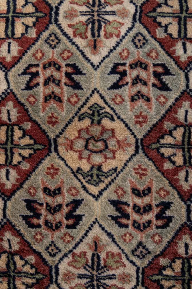 4' 3 x 6' Hand Knotted Bokhara Oriental Wool Rug