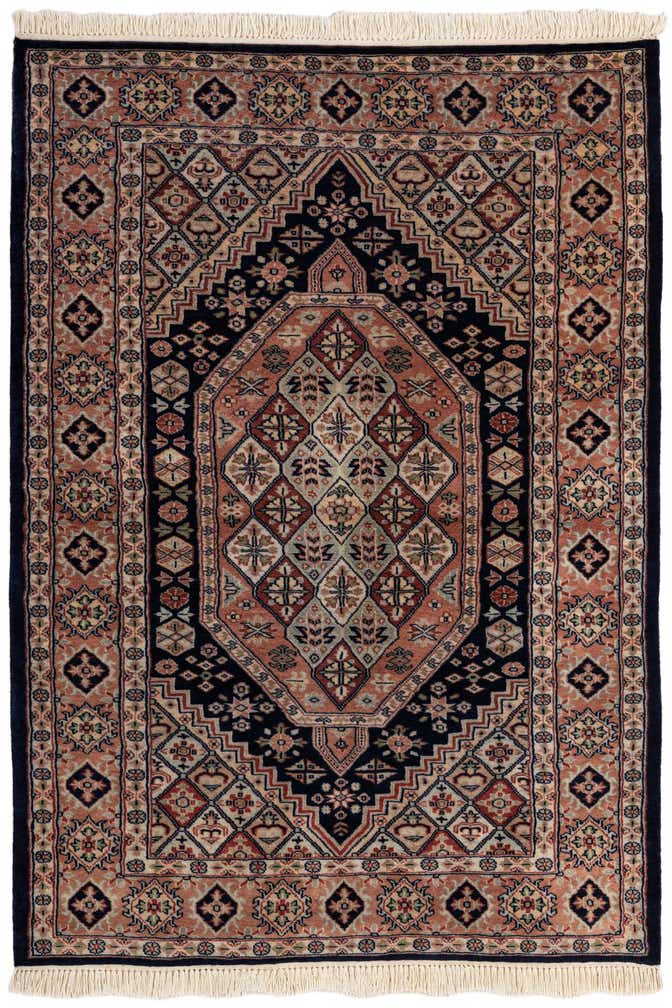 4' 3 x 6' Hand Knotted Bokhara Oriental Wool Rug