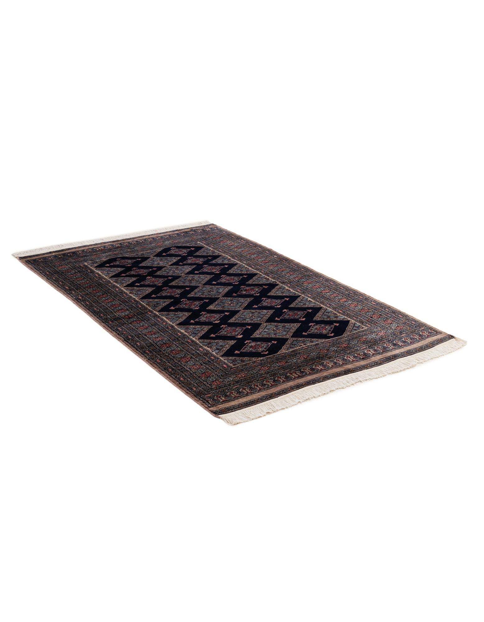 4' 3 x 6' 6 Hand Knotted Bokhara Oriental Wool Rug