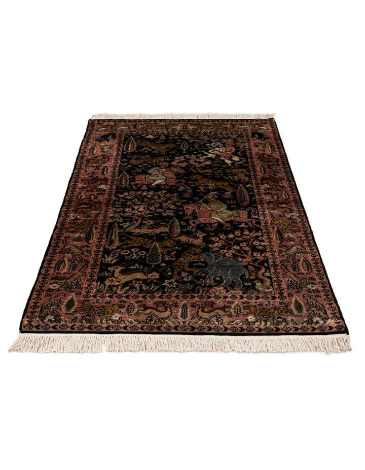 3' 3 x 5' 4 Hand Knotted Bokhara Oriental Rug