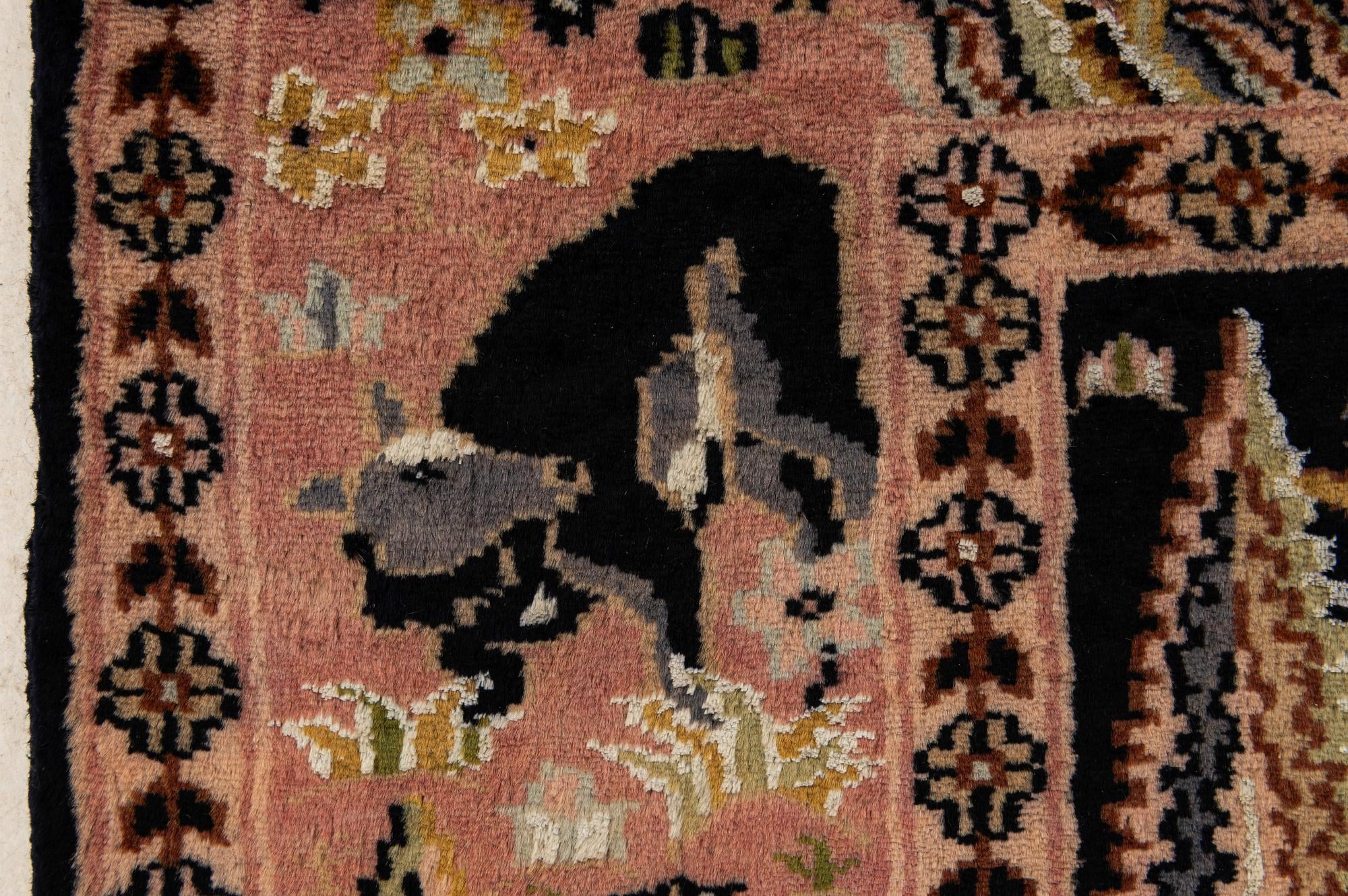 3' 3 x 5' 4 Hand Knotted Bokhara Oriental Rug