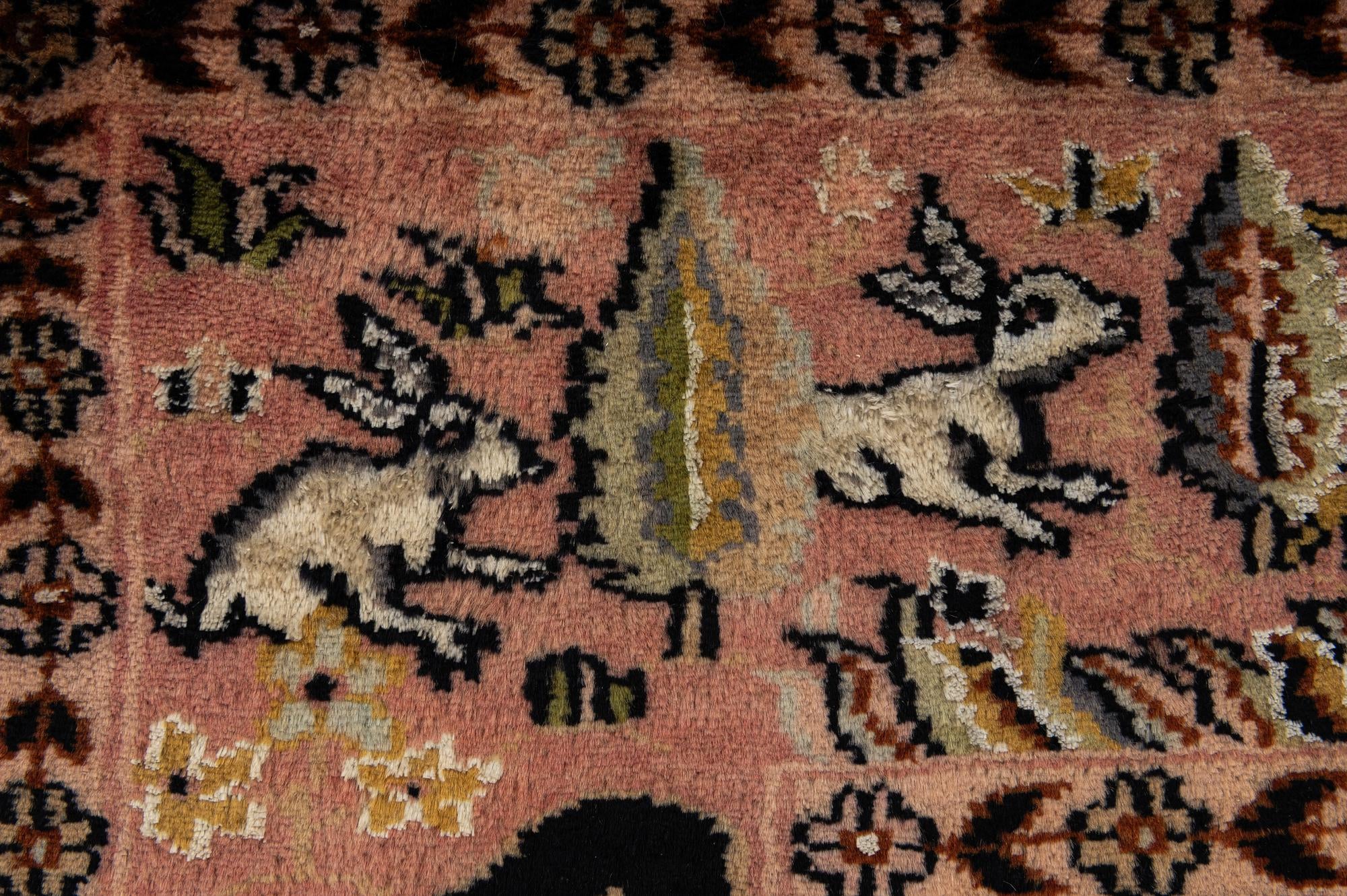 3' 3 x 5' 4 Hand Knotted Bokhara Oriental Rug