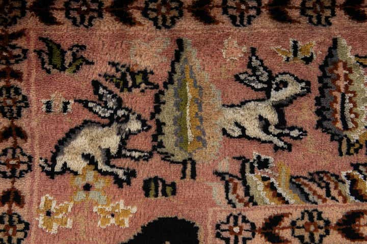 3' 3 x 5' 4 Hand Knotted Bokhara Oriental Rug