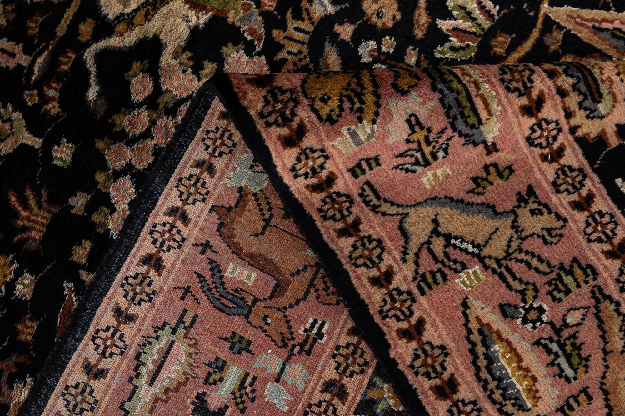 3' 3 x 5' 4 Hand Knotted Bokhara Oriental Rug