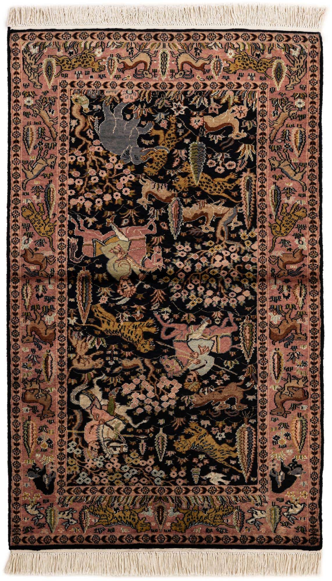 3' 3 x 5' 4 Hand Knotted Bokhara Oriental Rug