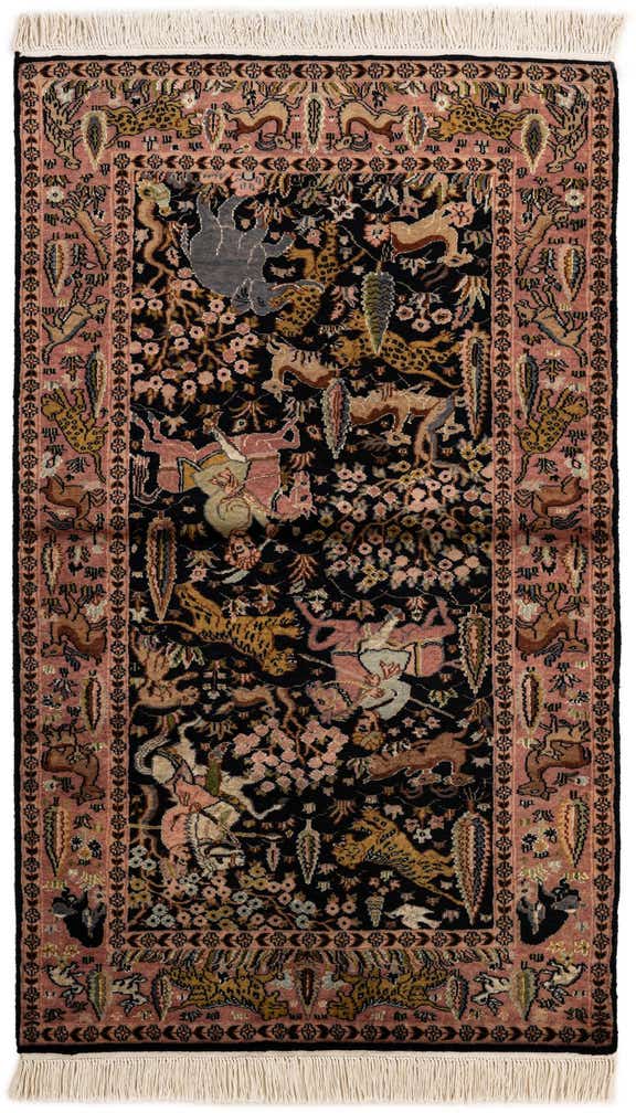 3' 3 x 5' 4 Hand Knotted Bokhara Oriental Rug