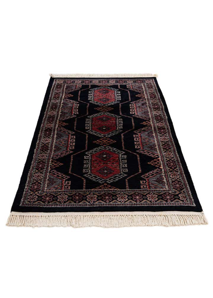 3' 2 x 5' 3 Hand Knotted Bokhara Oriental Rug