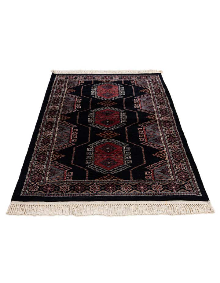 3' 2 x 5' 3 Hand Knotted Bokhara Oriental Rug