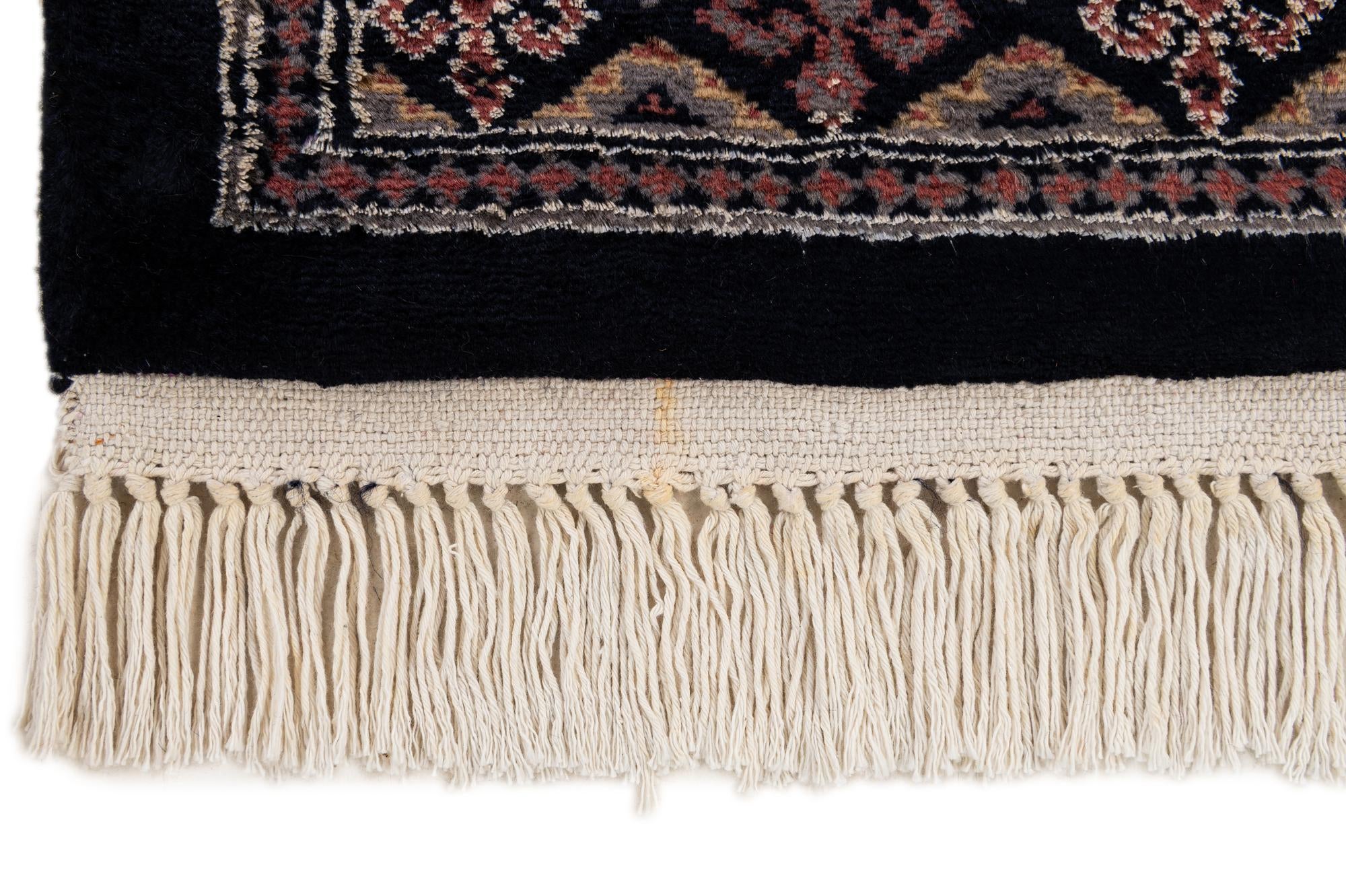 3' 2 x 5' 3 Hand Knotted Bokhara Oriental Rug