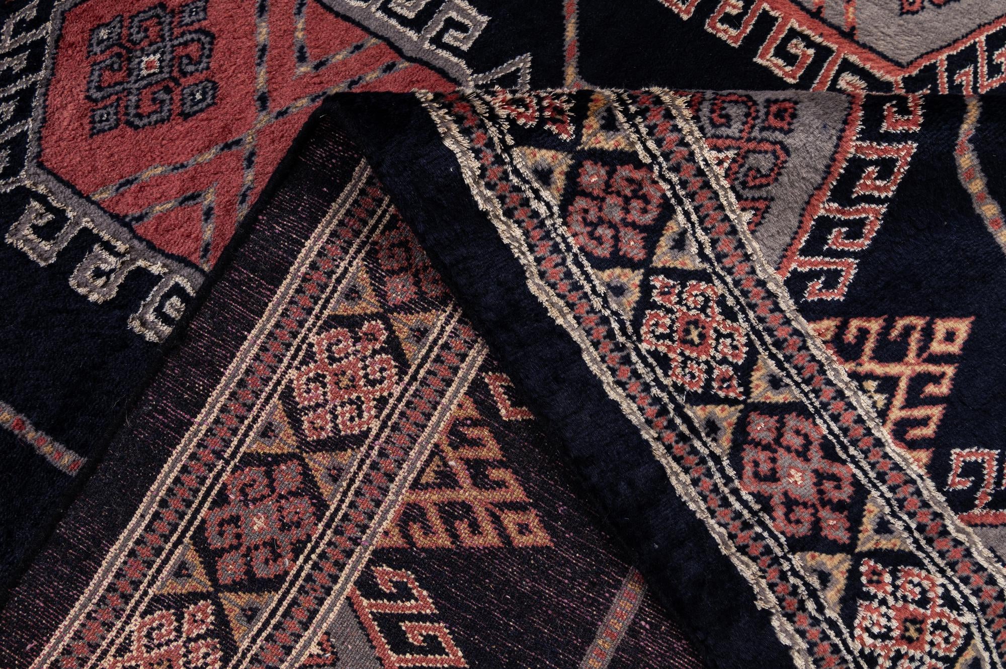 3' 2 x 5' 3 Hand Knotted Bokhara Oriental Rug