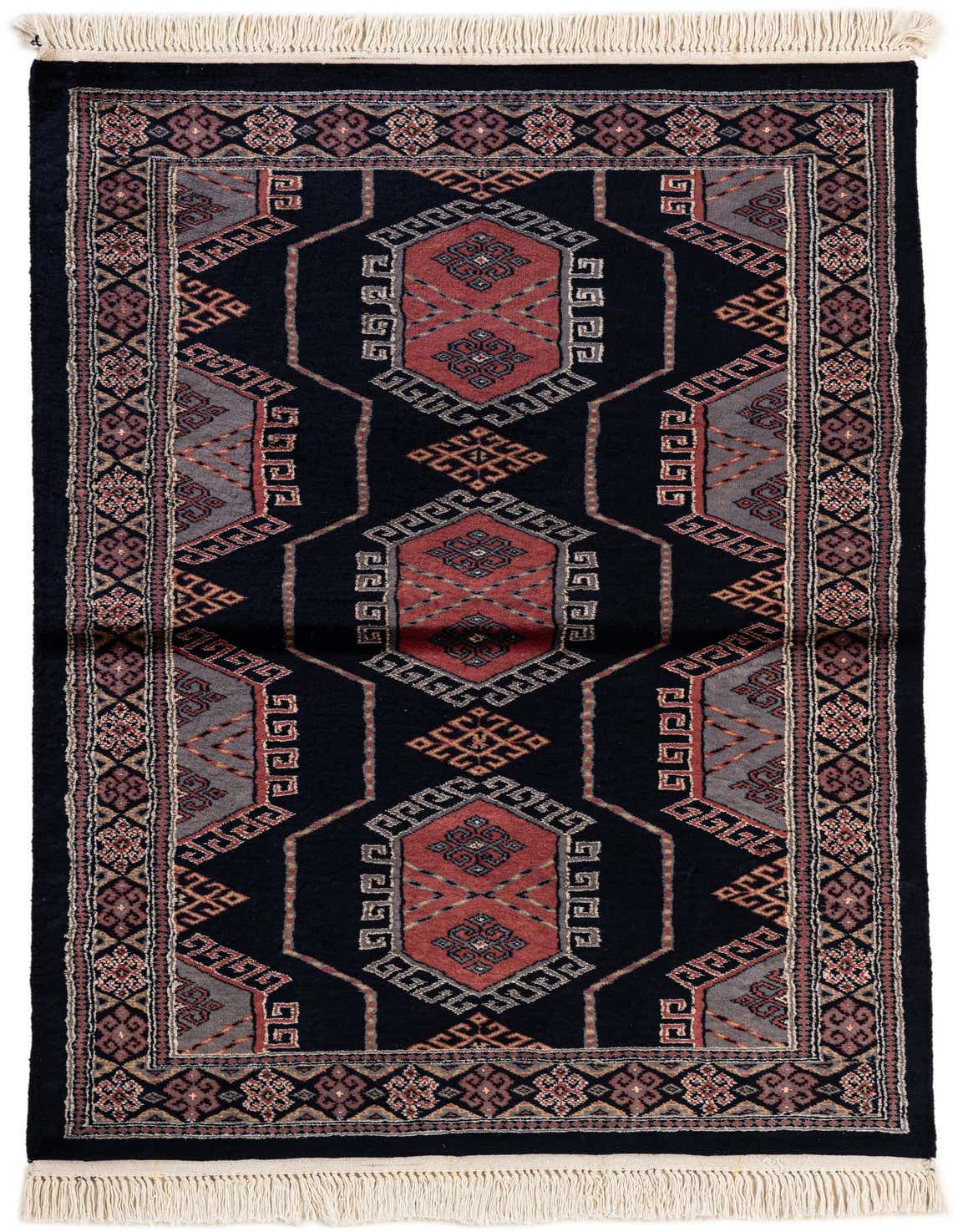 3' 2 x 5' 3 Hand Knotted Bokhara Oriental Rug