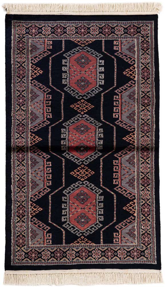 3' 2 x 5' 3 Hand Knotted Bokhara Oriental Rug