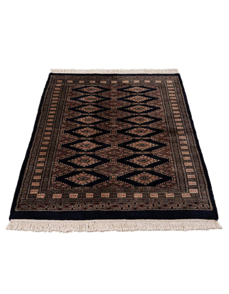 Detail image of 3' 1 x 4' 9 Hand Knotted Bokhara Oriental Wool Rug