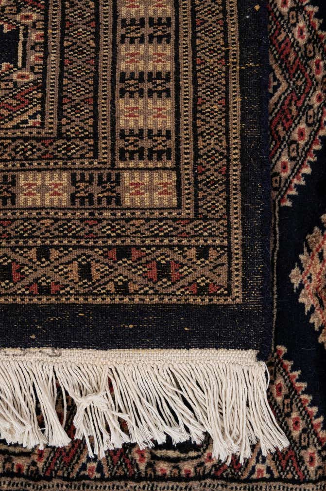 3' 1 x 4' 9 Hand Knotted Bokhara Oriental Wool Rug