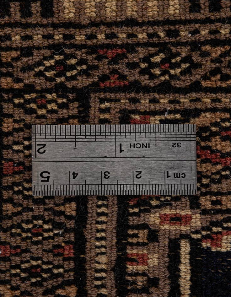 Detail image of 3' 1 x 4' 9  Hand Knotted Bokhara Oriental Wool Rug