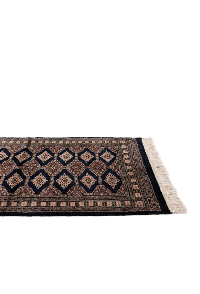 Detail image of 3' 1 x 4' 9 Hand Knotted Bokhara Oriental Wool Rug