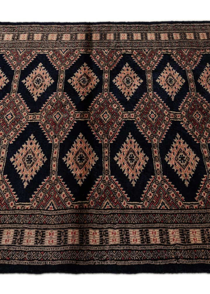 3' 1 x 4' 9 Hand Knotted Bokhara Oriental Wool Rug
