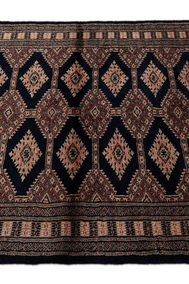 Detail image of 3' 1 x 4' 9 Hand Knotted Bokhara Oriental Wool Rug