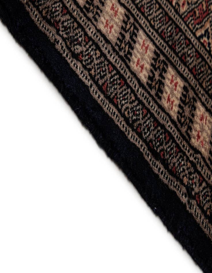 Detail image of 3' 1 x 4' 9  Hand Knotted Bokhara Oriental Wool Rug