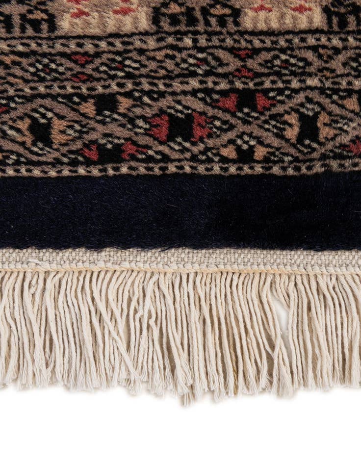 Detail image of 3' 1 x 4' 9  Hand Knotted Bokhara Oriental Wool Rug