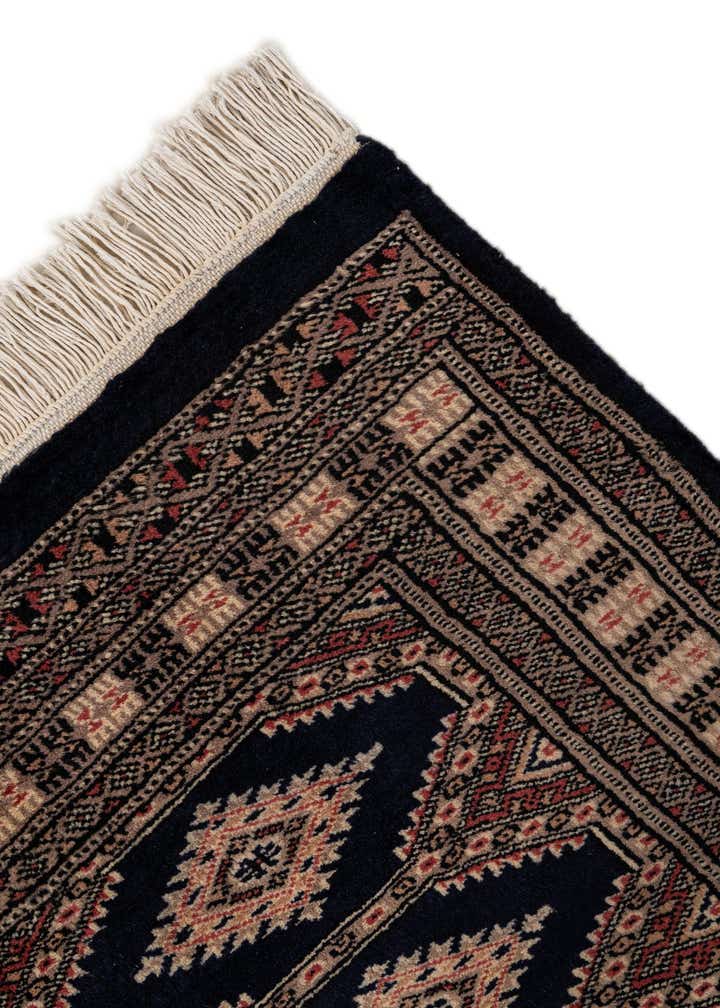 3' 1 x 4' 9 Hand Knotted Bokhara Oriental Wool Rug