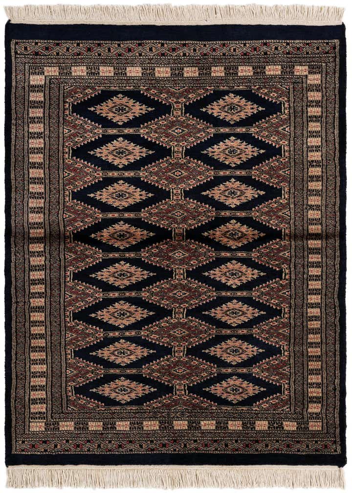 3' 1 x 4' 9 Hand Knotted Bokhara Oriental Wool Rug
