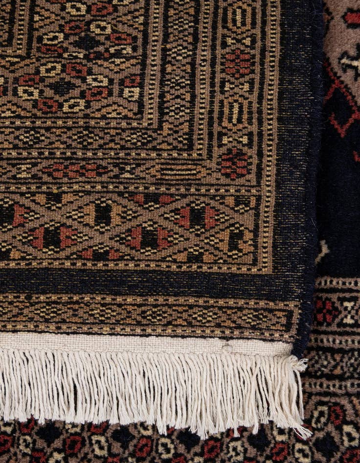 Detail image of 3' 2 x 5'  Hand Knotted Bokhara Oriental Wool Rug