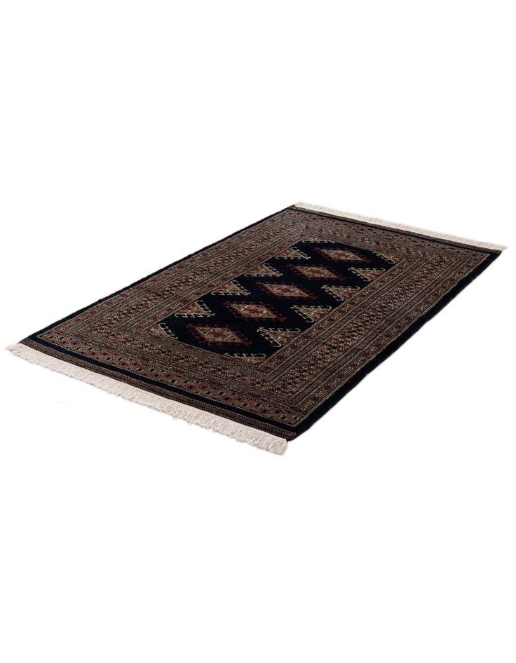 Detail image of 3' 2 x 5'  Hand Knotted Bokhara Oriental Wool Rug