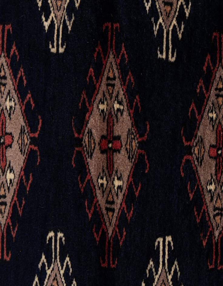 Detail image of 3' 2 x 5'  Hand Knotted Bokhara Oriental Wool Rug