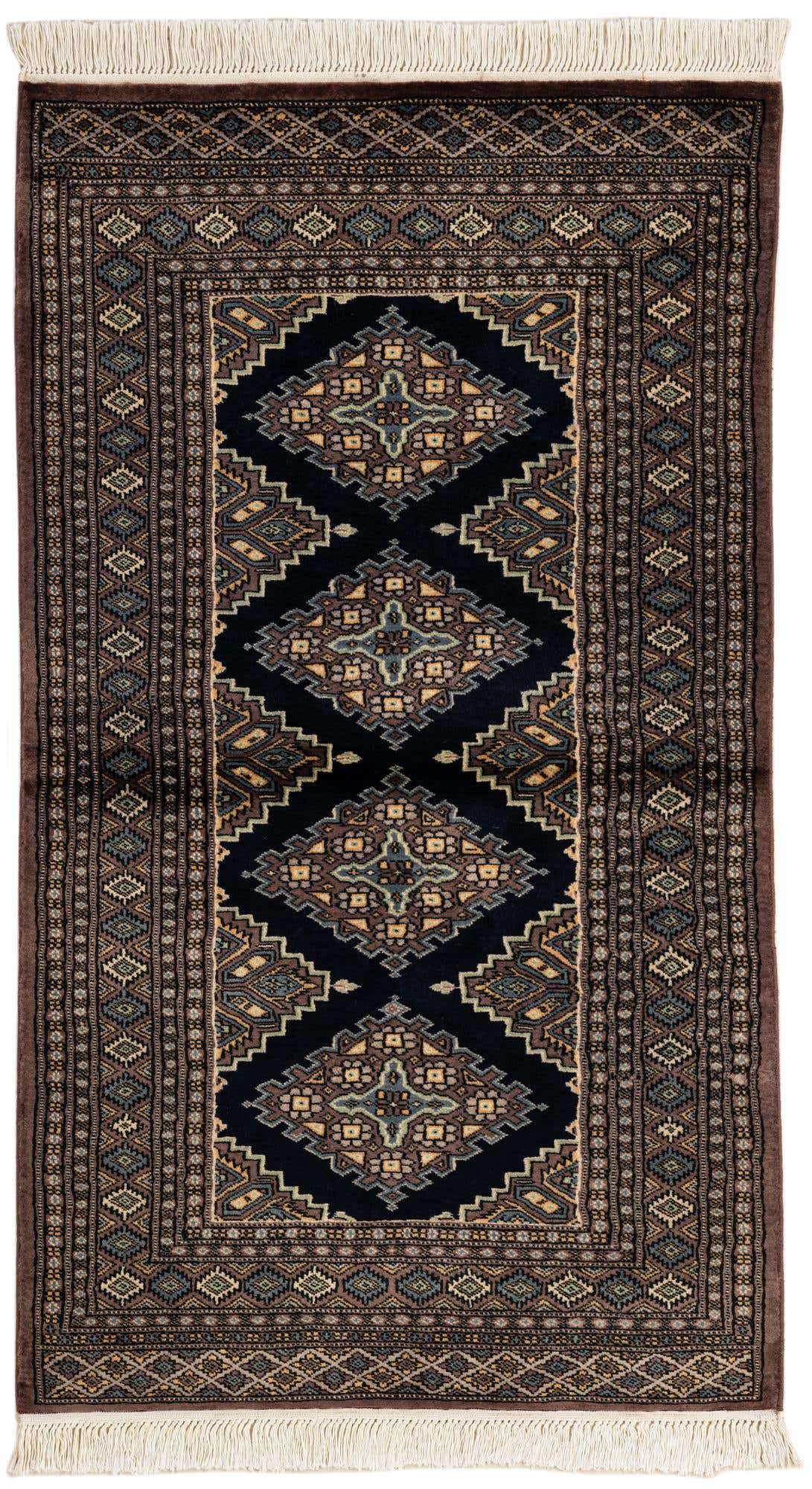 3' x 5' 3 Hand Knotted Bokhara Wool Rug