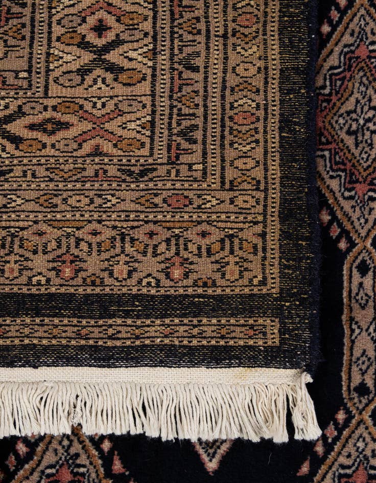 Detail image of 4' 3 x 5' 11  Hand Knotted Bokhara Oriental Wool Rug