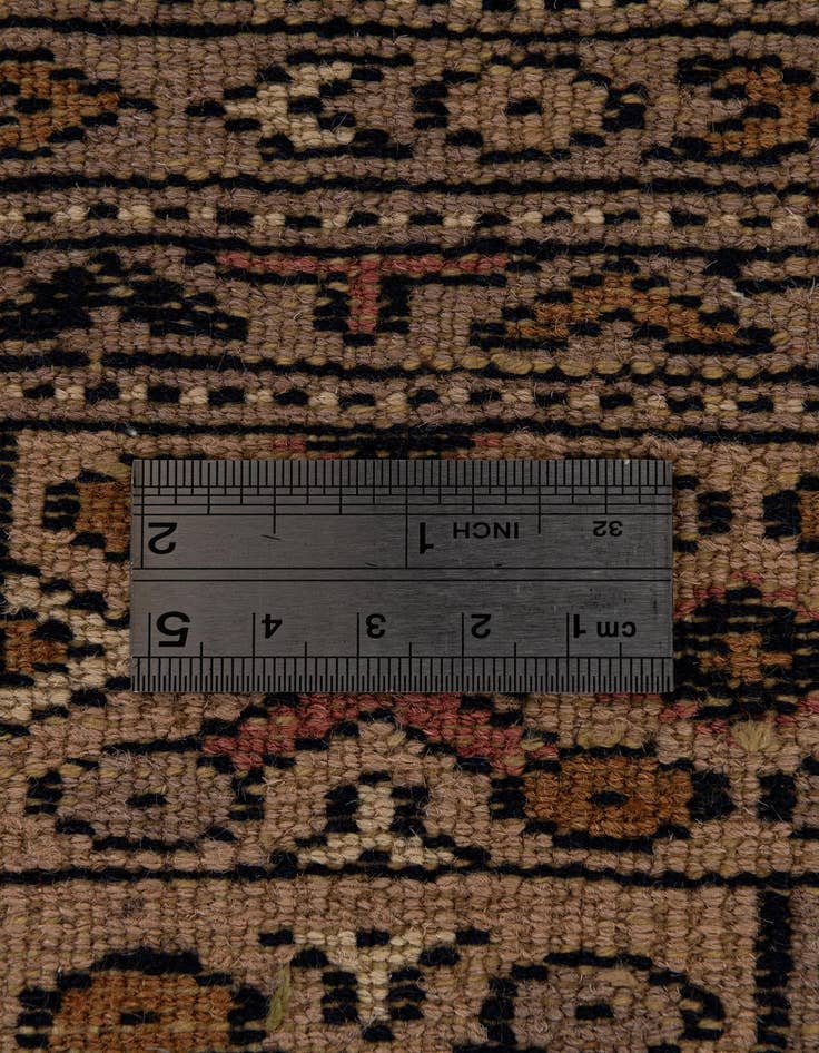 Detail image of 4' 3 x 5' 11  Hand Knotted Bokhara Oriental Wool Rug