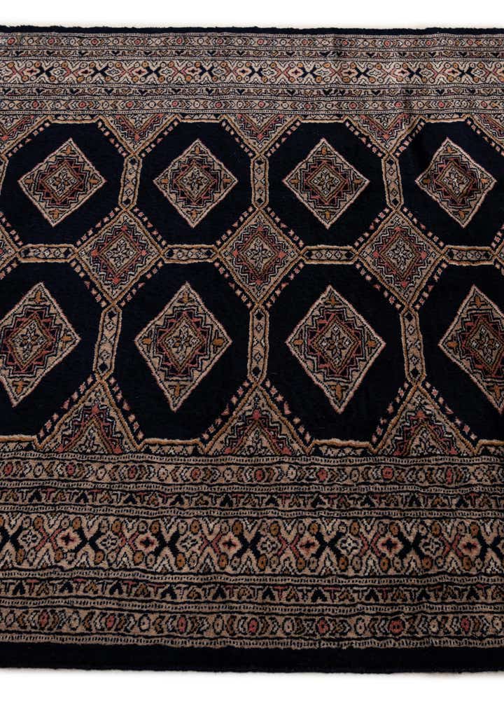 4' 3 x 5' 11 Hand Knotted Bokhara Oriental Wool Rug