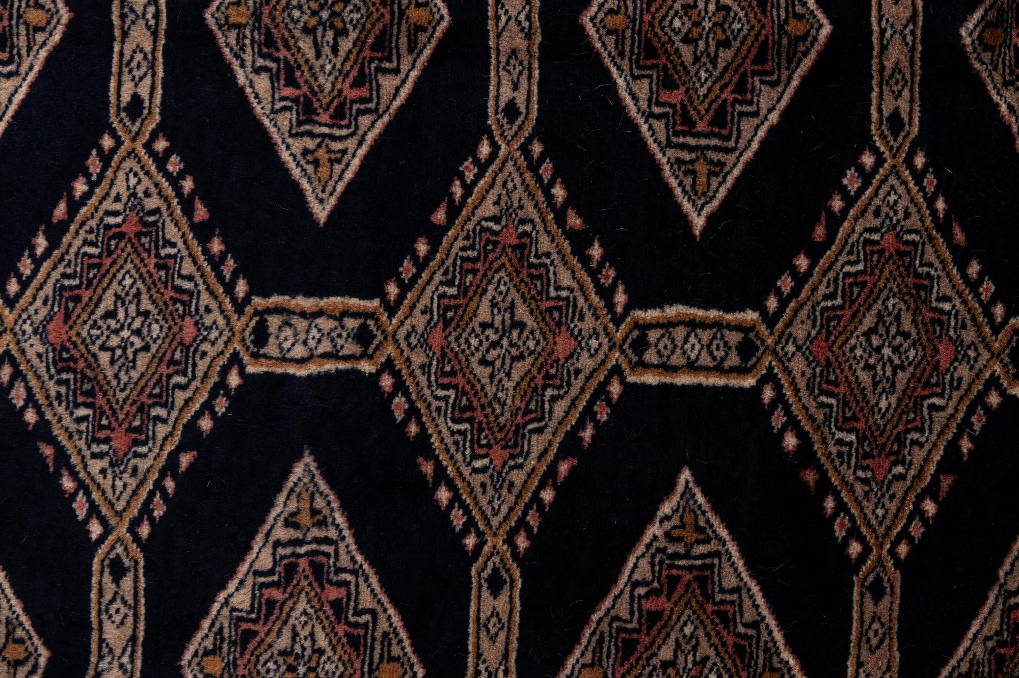 4' 3 x 5' 11 Hand Knotted Bokhara Oriental Wool Rug