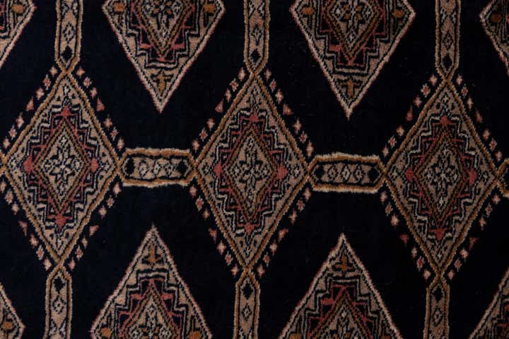 4' 3 x 5' 11 Hand Knotted Bokhara Oriental Wool Rug