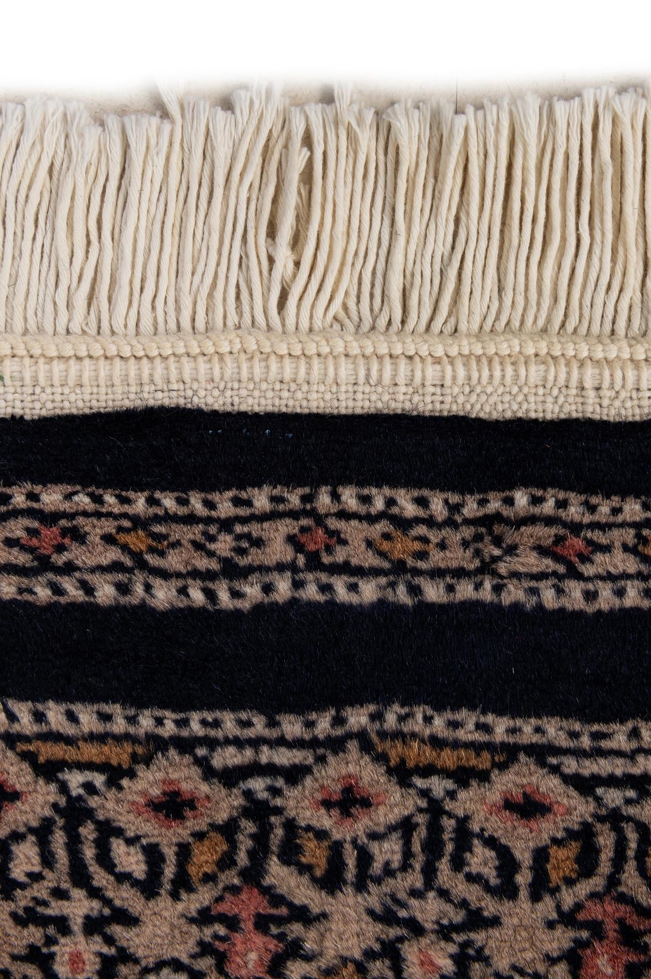 4' 3 x 5' 11 Hand Knotted Bokhara Oriental Wool Rug