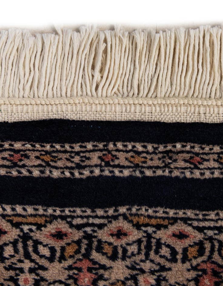 Detail image of 4' 3 x 5' 11  Hand Knotted Bokhara Oriental Wool Rug