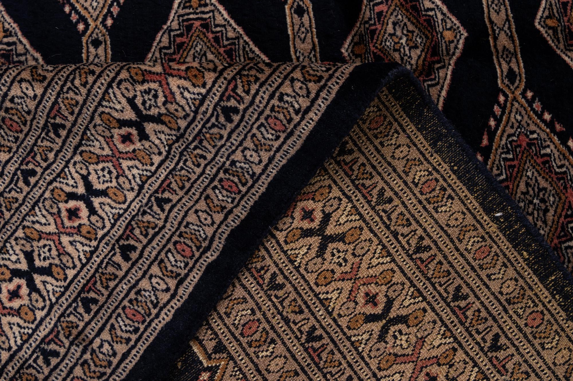 4' 3 x 5' 11 Hand Knotted Bokhara Oriental Wool Rug