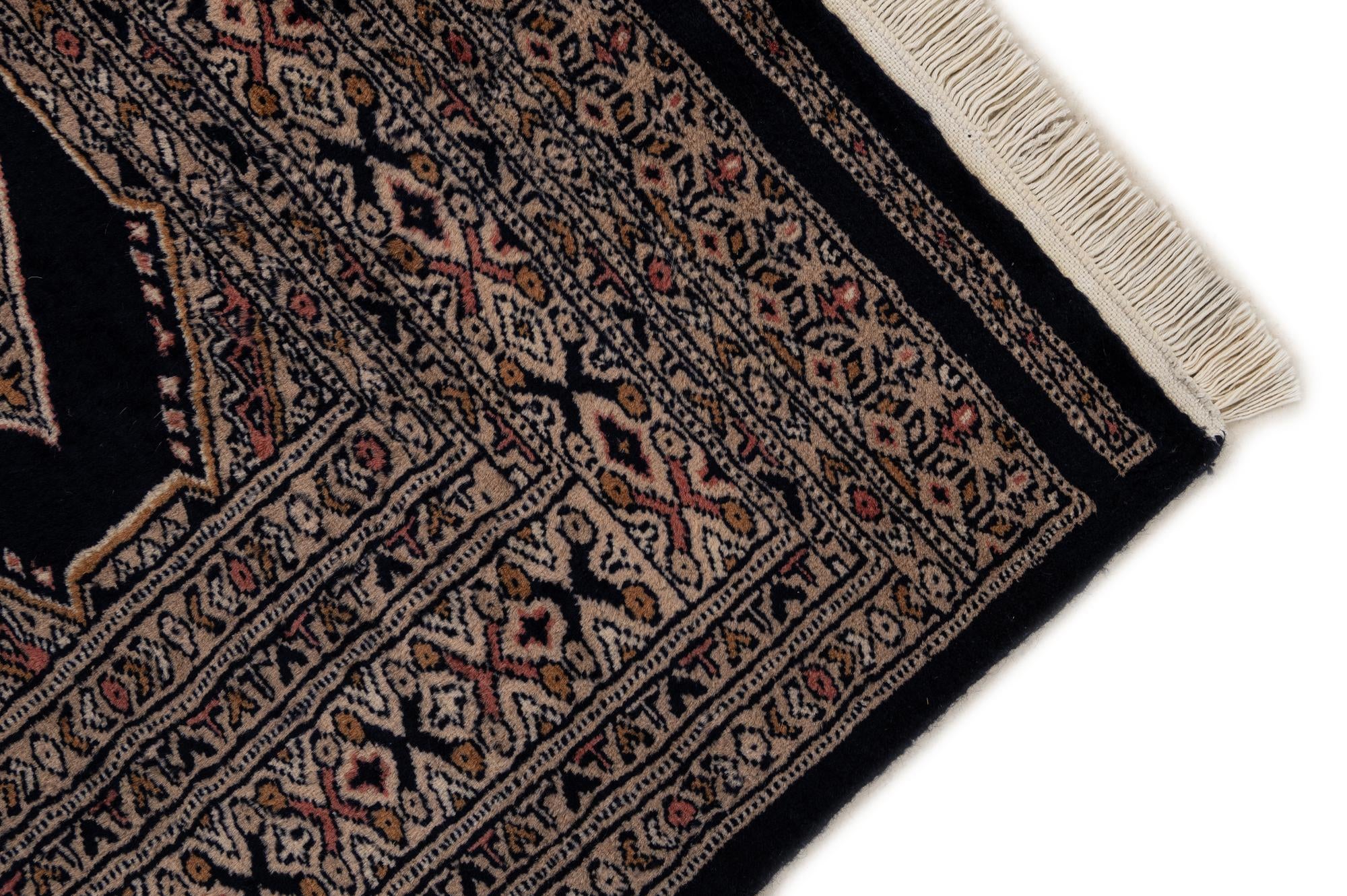 4' 3 x 5' 11 Hand Knotted Bokhara Oriental Wool Rug