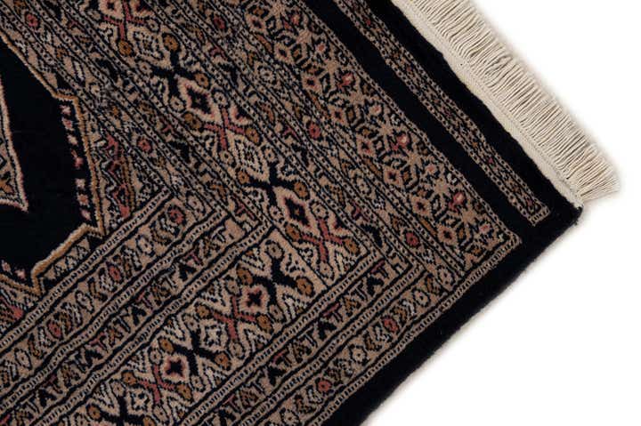 4' 3 x 5' 11 Hand Knotted Bokhara Oriental Wool Rug