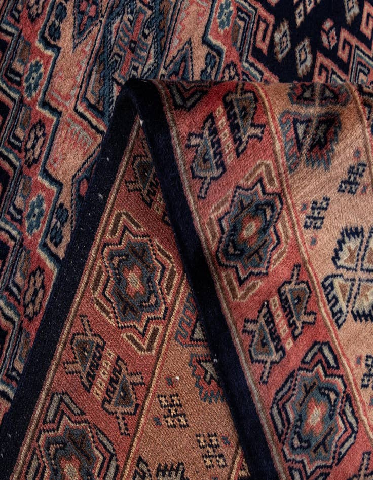 Detail image of 4' 4 x 5' 5  Hand Knotted Bokhara Oriental Wool Rug