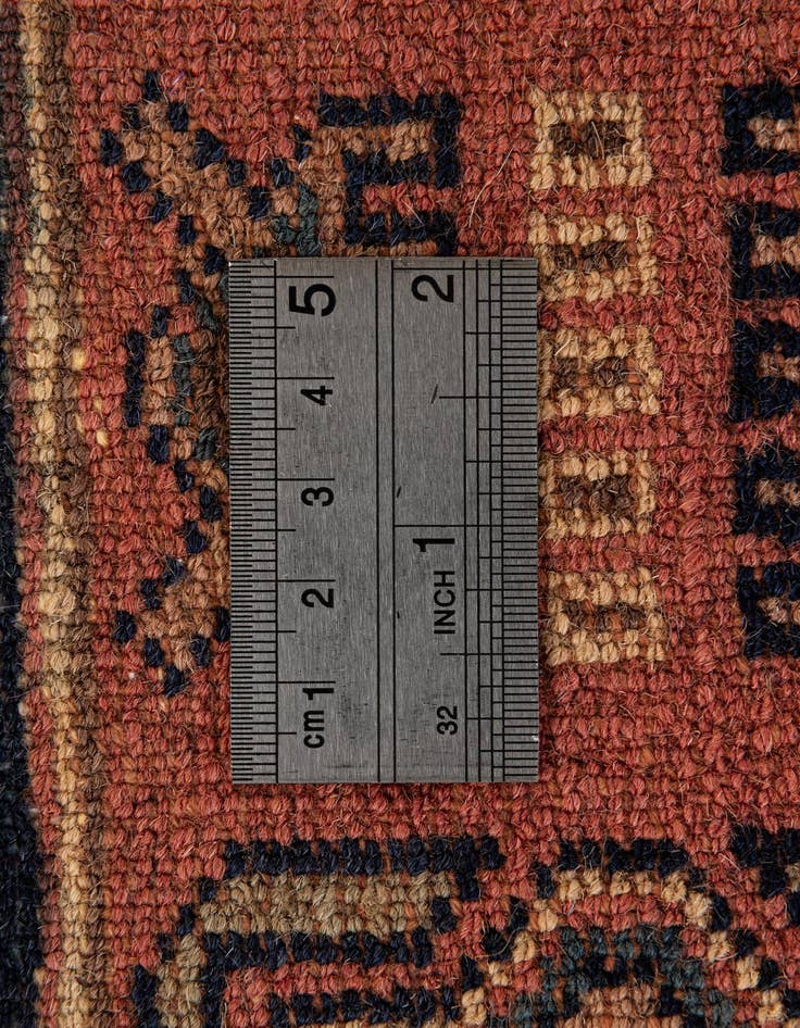 Detail image of 4' 4 x 5' 5  Hand Knotted Bokhara Oriental Wool Rug