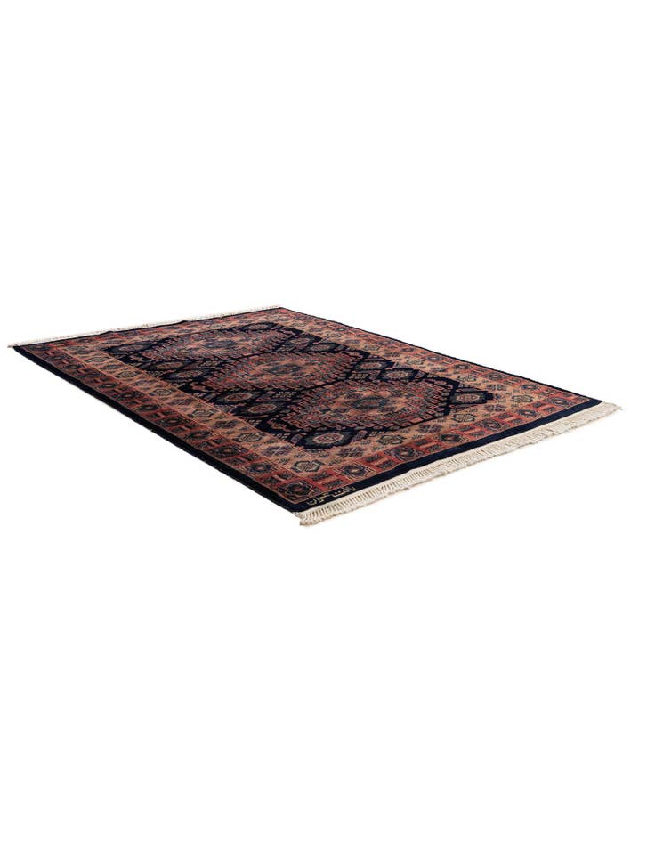 Detail image of 4' 4 x 5' 5  Hand Knotted Bokhara Oriental Wool Rug